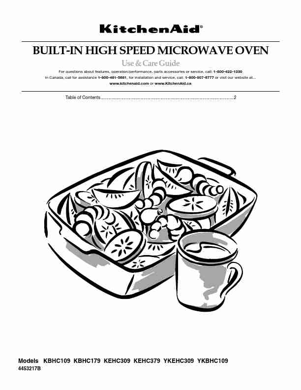KitchenAid Microwave Oven KBHC109-page_pdf